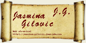 Jasmina Gilović vizit kartica